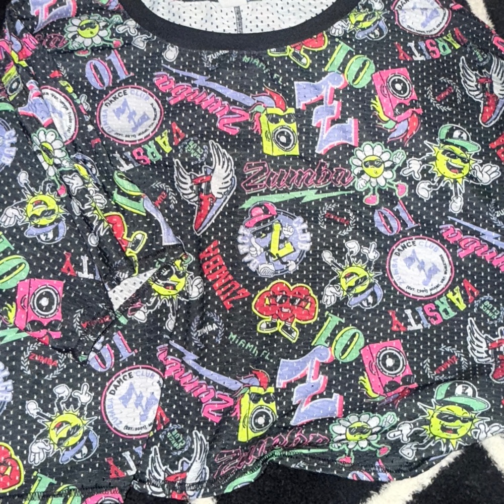 Zumba mesh top size medium